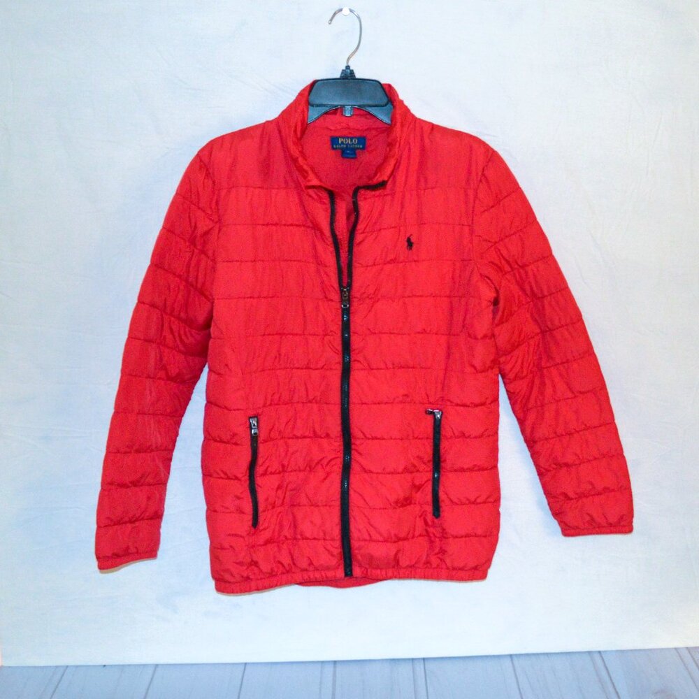 Polo Ralph Lauren Boys XL Red Puffer Jacket Coat